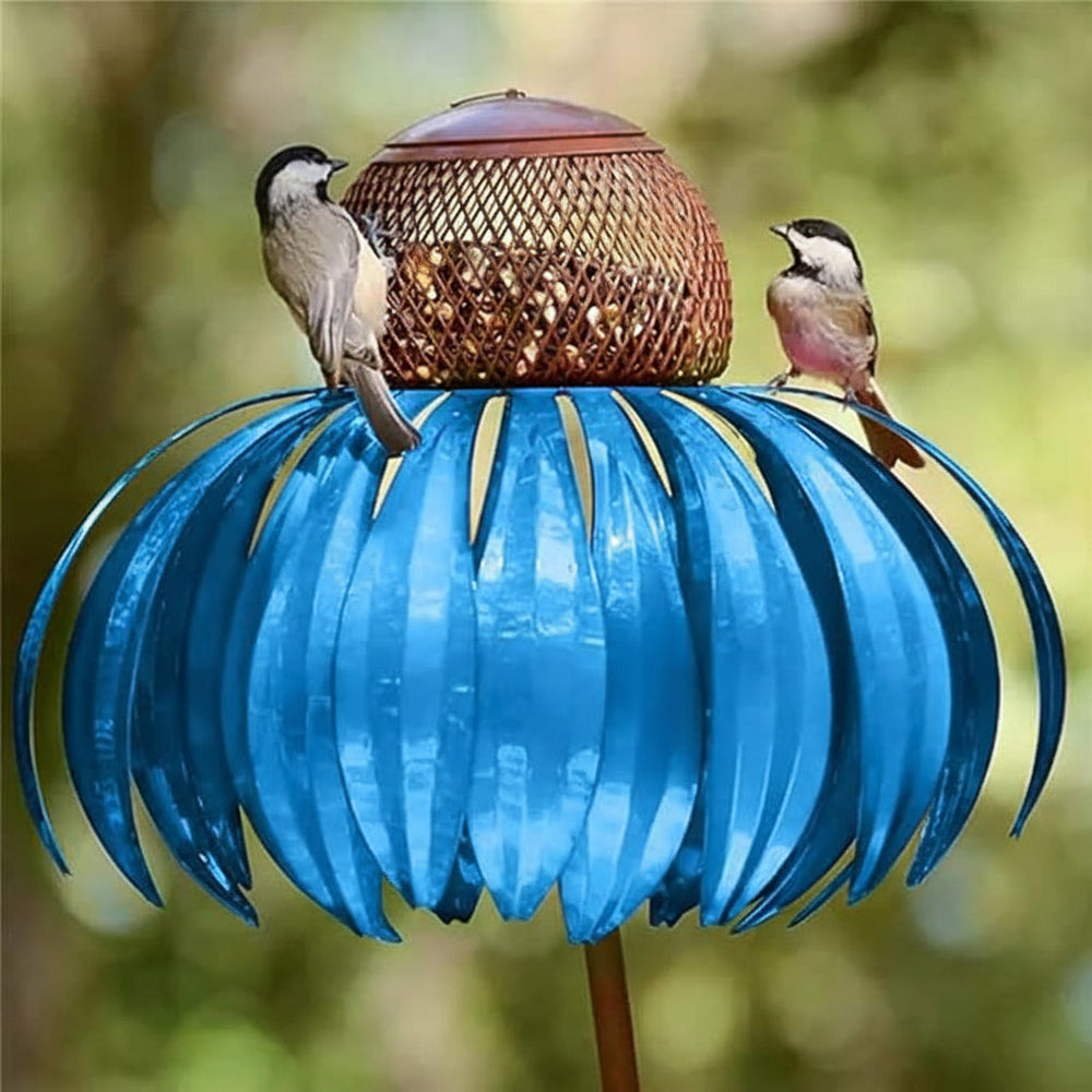 Bird Feeder Metal Garden Sunflower Hanging Outdoor Feeding Bowl