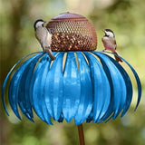 Bird Feeder Metal Garden Sunflower Hanging Outdoor Feeding Bowl