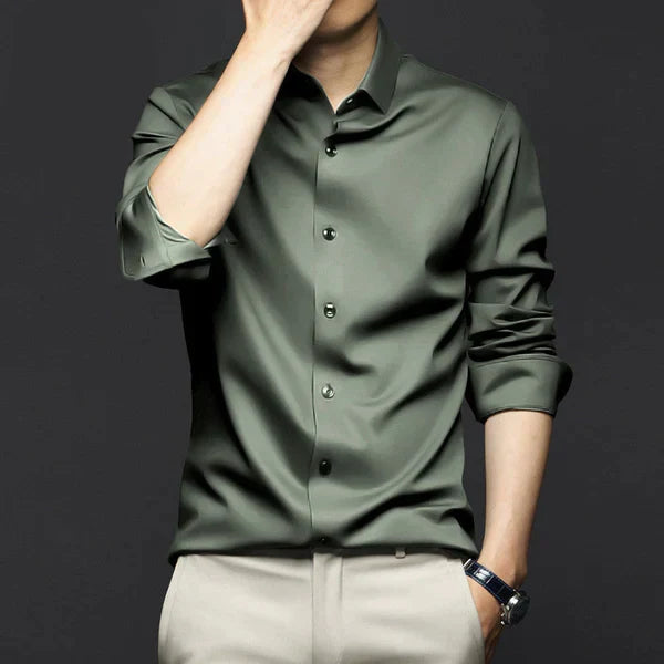 Dylan Wrinkle-Free Business Shirt - Green