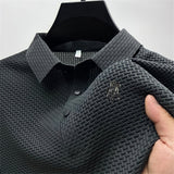 Wrinkle-Free Slim Fit Structured Polo Shirt