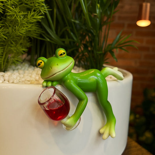 Garden Ornament – Frog Design, Plant Pot Edge & Hanging Display