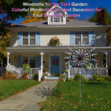 Garden Decor Metal Wind Spinner Outdoor Lawn Display