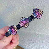 Optimized Product Title: "Geflochtene Kristall Haarspange – Elegante Haaraccessoire für Glänzenden Halt bei jedem Anlass" 

This title includes relevant keywords while maintaining clarity and appeal for potential buyers.