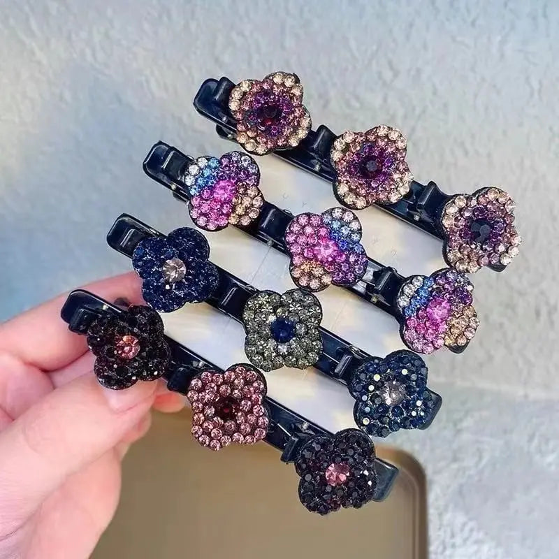 Optimized Product Title: "Geflochtene Kristall Haarspange – Elegante Haaraccessoire für Glänzenden Halt bei jedem Anlass" 

This title includes relevant keywords while maintaining clarity and appeal for potential buyers.