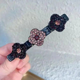 Optimized Product Title: "Geflochtene Kristall Haarspange – Elegante Haaraccessoire für Glänzenden Halt bei jedem Anlass" 

This title includes relevant keywords while maintaining clarity and appeal for potential buyers.