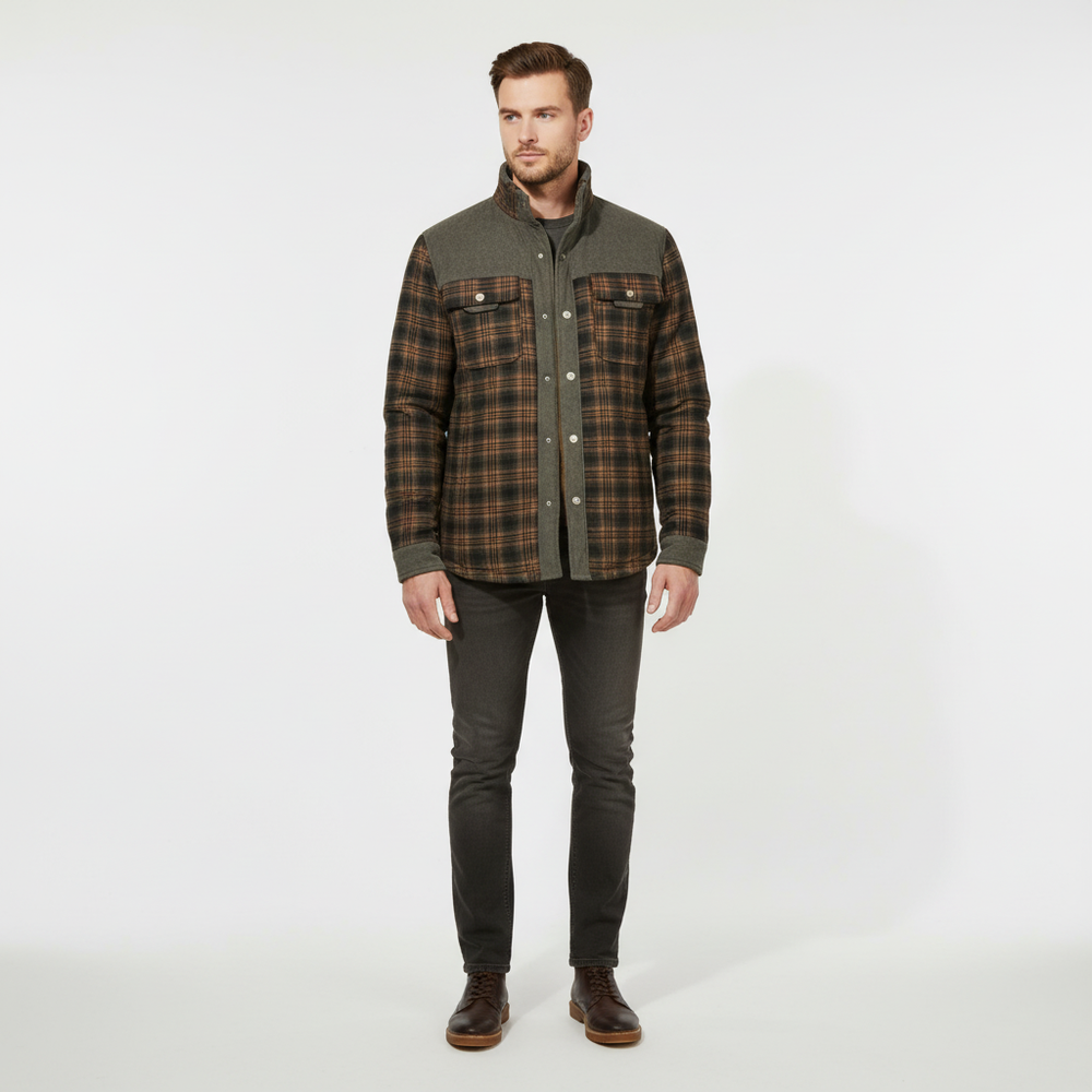 Padded flannel jacket - Lars - 9