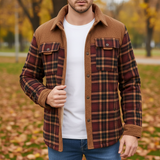 Padded flannel jacket - Lars