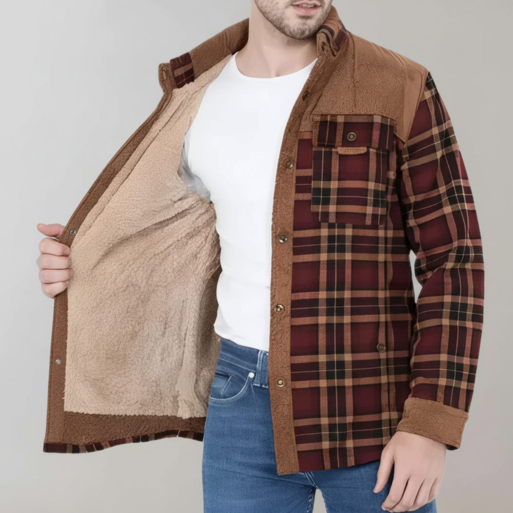 Padded flannel jacket - Lars - 2