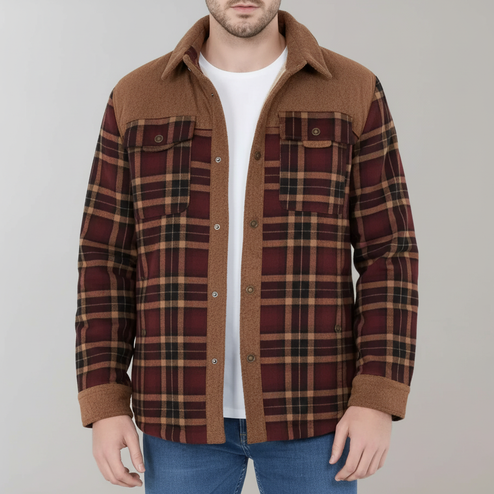 Padded flannel jacket - Lars - 4