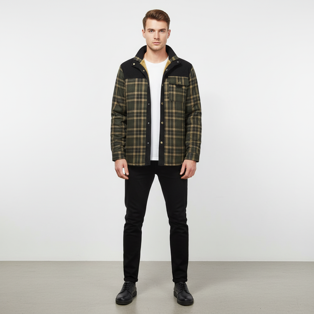 Padded flannel jacket - Lars - 6