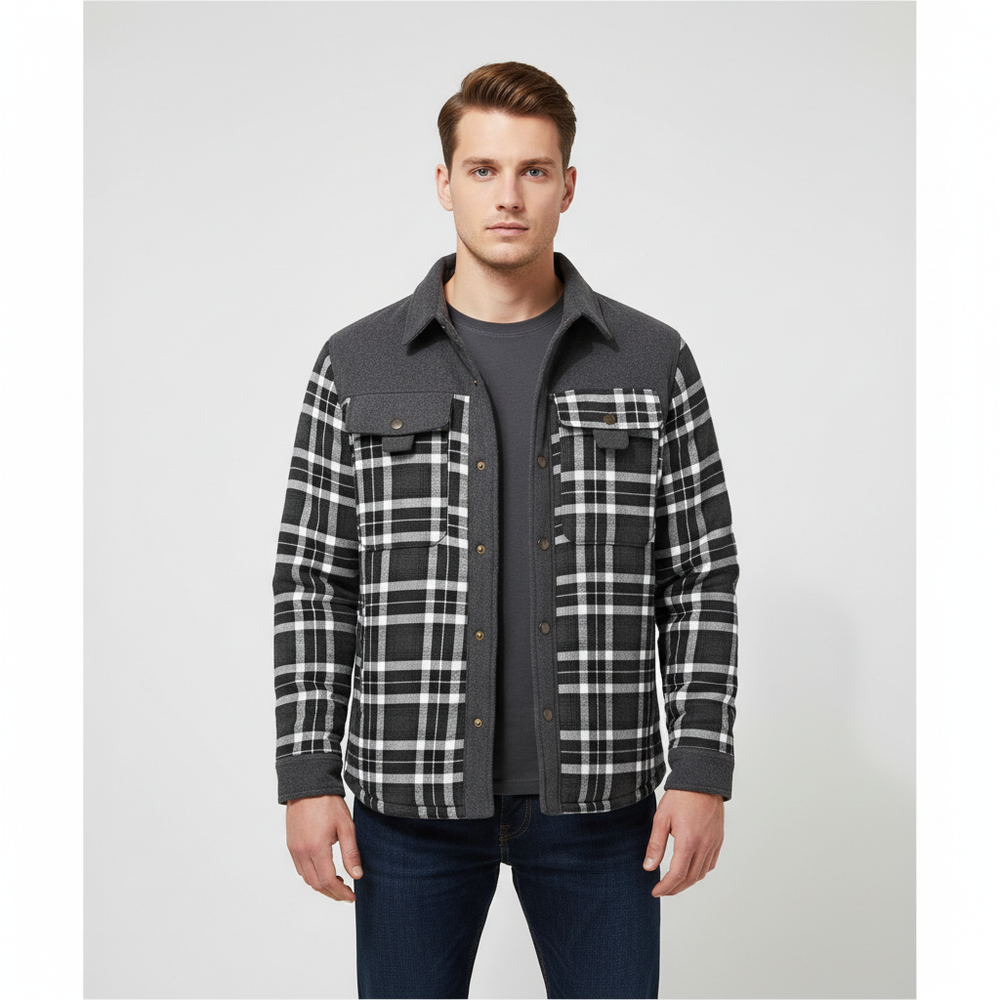 Padded flannel jacket - Lars - 7