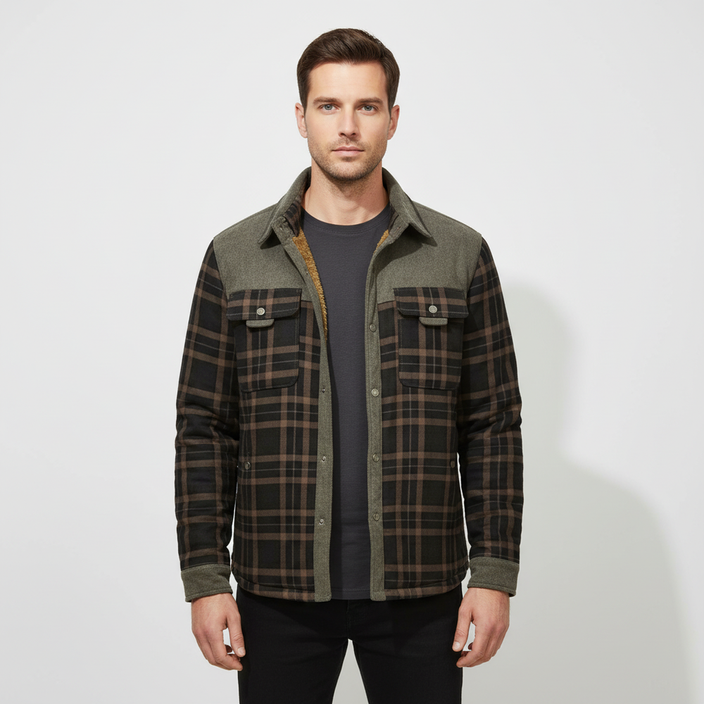 Padded flannel jacket - Lars - 8