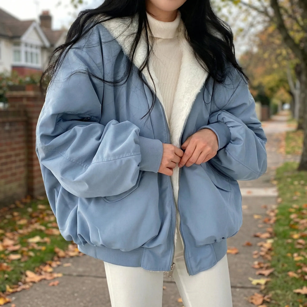 Insulated Bomber-Style Winter Jacket - Kendra