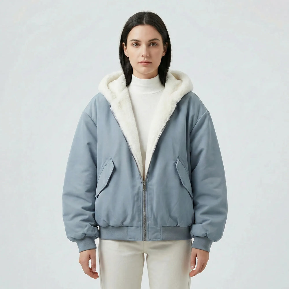 Insulated Bomber-Style Winter Jacket - Kendra