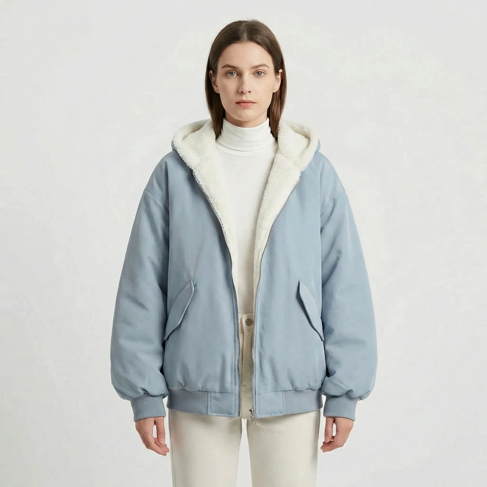 Insulated Bomber-Style Winter Jacket - Kendra