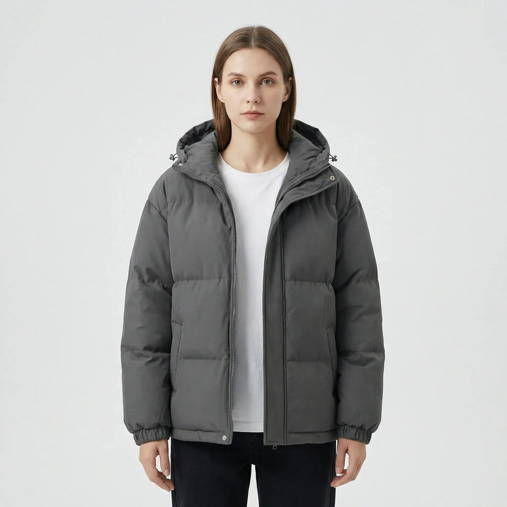 Insulated winter jacket with hood - Shawna