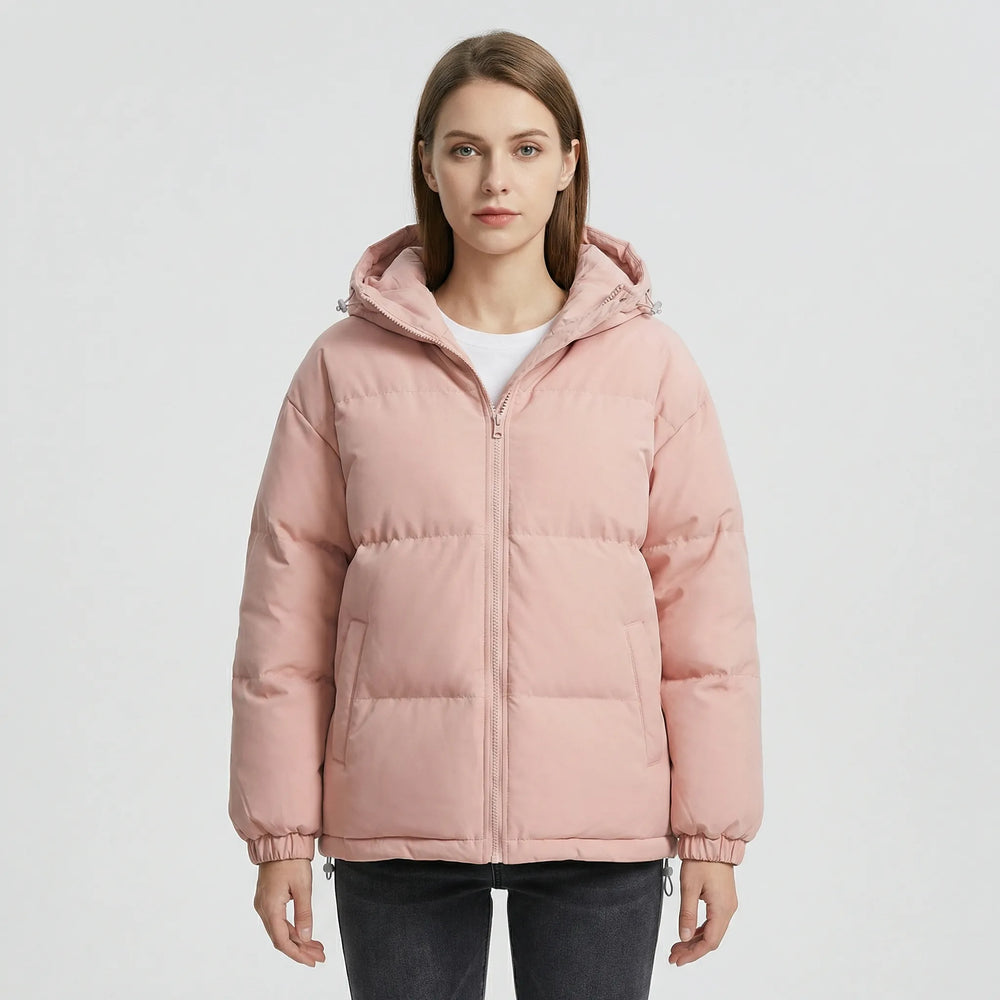Insulated winter jacket with hood - Shawna
