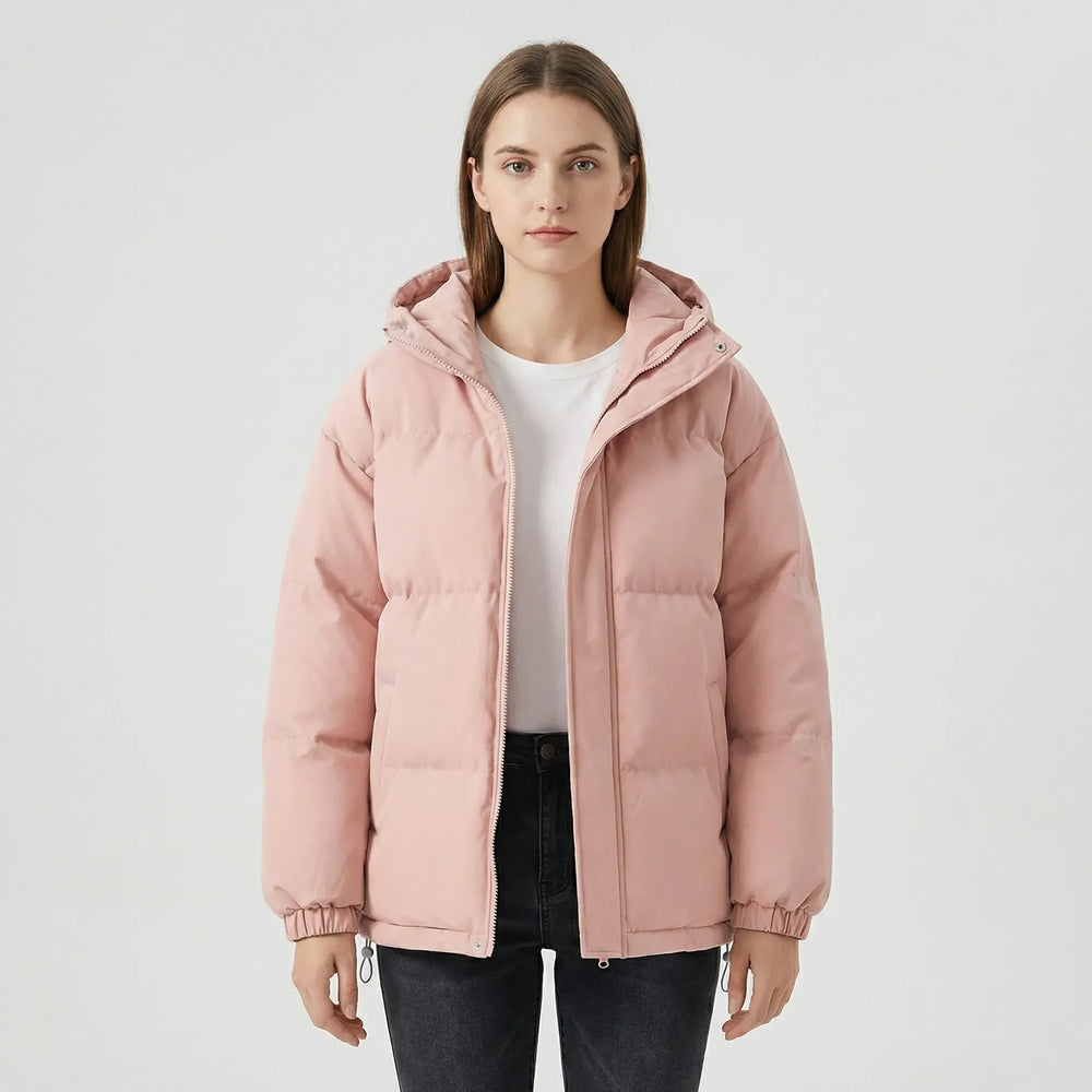 Insulated winter jacket with hood - Shawna