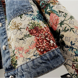 Cropped Women's Blazer with Print - Joelina