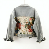 Cropped Women's Blazer with Print - Joelina