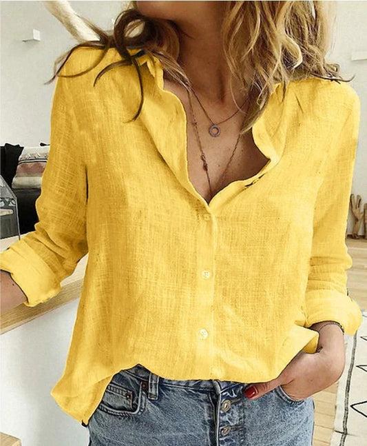 Chloë Casual Blouse - Yellow