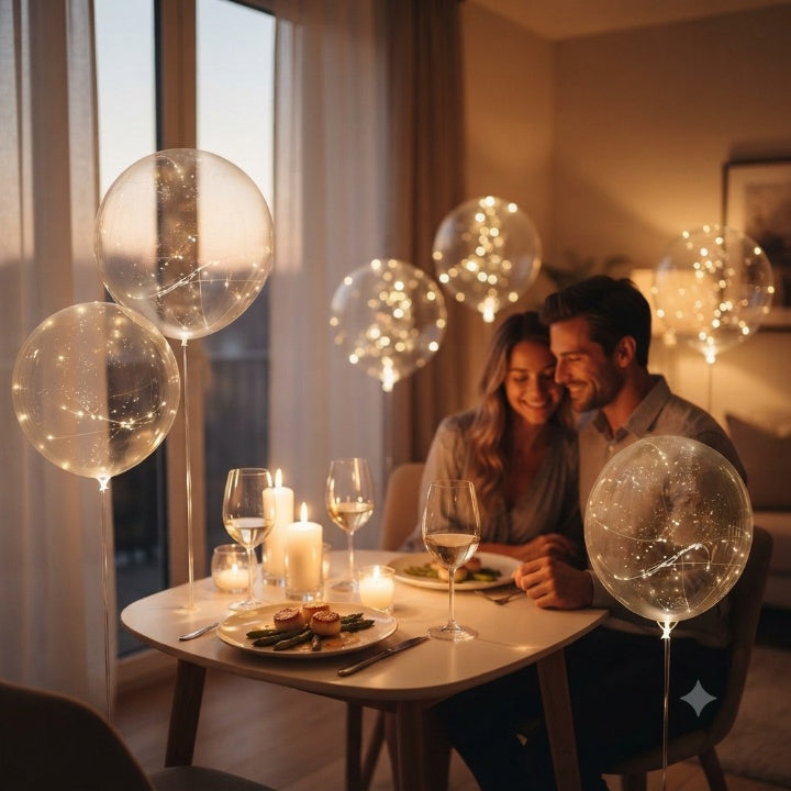 10er LED Ballon Set – Warmweißes Licht, kabellos für jeden Anlass – Perfekt für Feiern, Hochzeiten & Dekoration