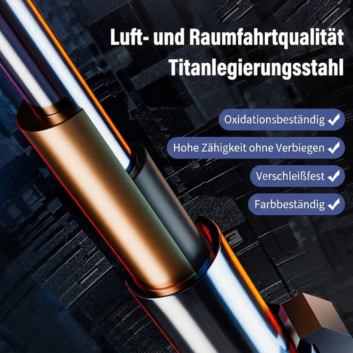 Automatic Telescopic Steel Baton – Push-Button Extend to 53.5cm, Anti-Slip Grip & 23cm Folded