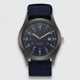 Enhanced Product Title: "Militärische Uhr mit strapazierfähigem Nylonarmband – Wasserfest, stoßfest & mit leuchtenden Zeigern für optimale Sichtbarkeit" 

This title includes relevant keywords while providing more detail about the product's features, enha