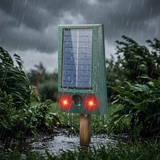 Solar-Tiervertreiber mit Ultraschall & LED-Blitz – Schutz bis 600 m², wetterfest