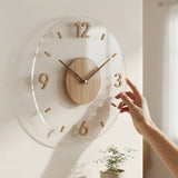 Stilvolle Lautlose Wanduhr aus Holz – Minimalistisches Design für Wohnzimmer, Schlafzimmer & Büros