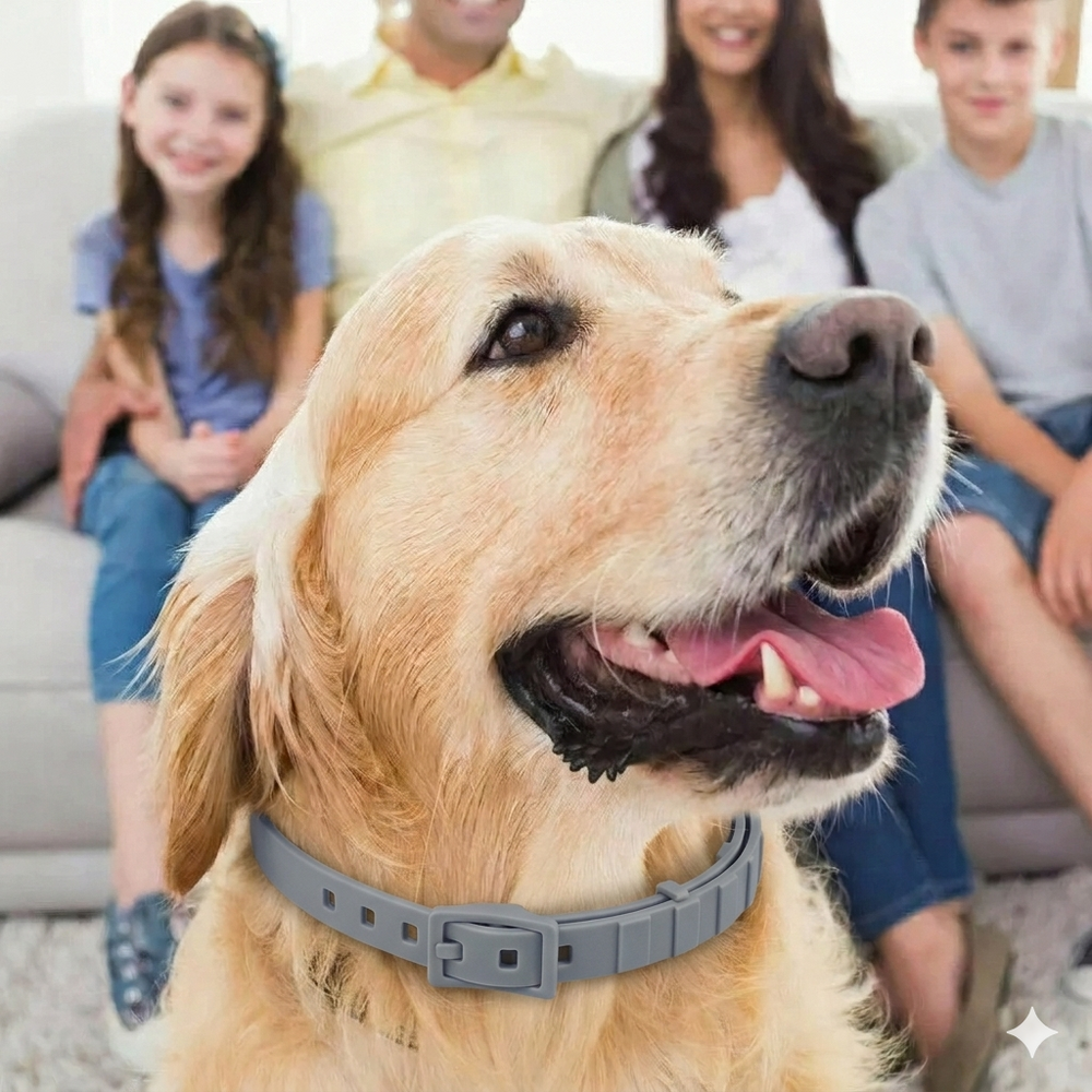 Natural Flea & Tick Collar – 8-Month Protection, Waterproof & Adjustable for Dogs & Cats