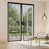 Magnetic Screen Door Curtain – Fine Mesh Gauze, Self-Closing, 90–120×210cm