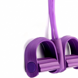 Full-Body Sit-Up Resistance Trainer – Foot Pedals, Elastic Bands & 4/6 Strand Levels