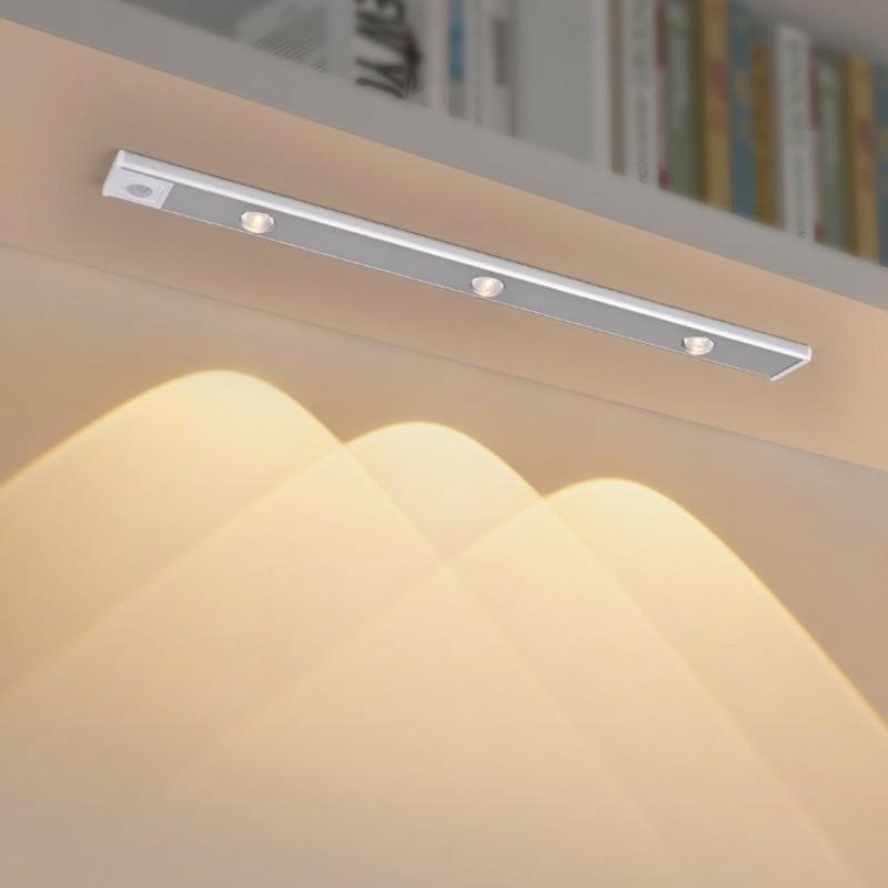 Wireless LED Cabinet Light – Motion Sensor, 3 Color Temperatures & Magnetic Mount, 20/40cm