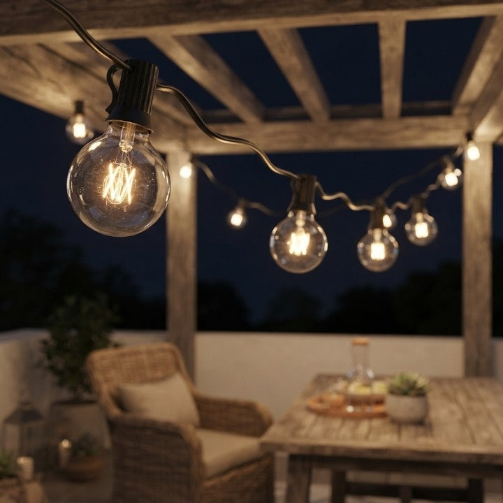 Outdoor LED String Lights – Warm White, IP65 Waterproof & 15/30 m Length