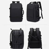 Expandable Laptop Backpack – 22-37L, 17.3-Inch Fit & USB Charging Port