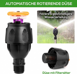 360° Lawn Sprinkler with Tripod – Stainless Steel, 12m Range & Adjustable Height