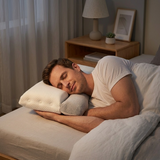 Ergonomic Neck Support Pillow – Two-Zone Foam, Breathable Cotton Cover & 40×68cm