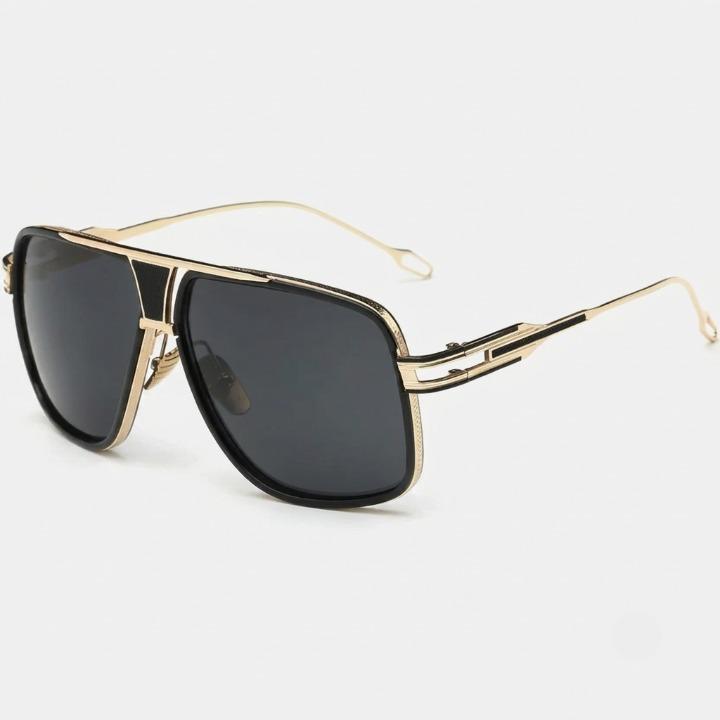 Men's Aviator Sunglasses – Metal Alloy Frame, 100% UV Protection, with Case