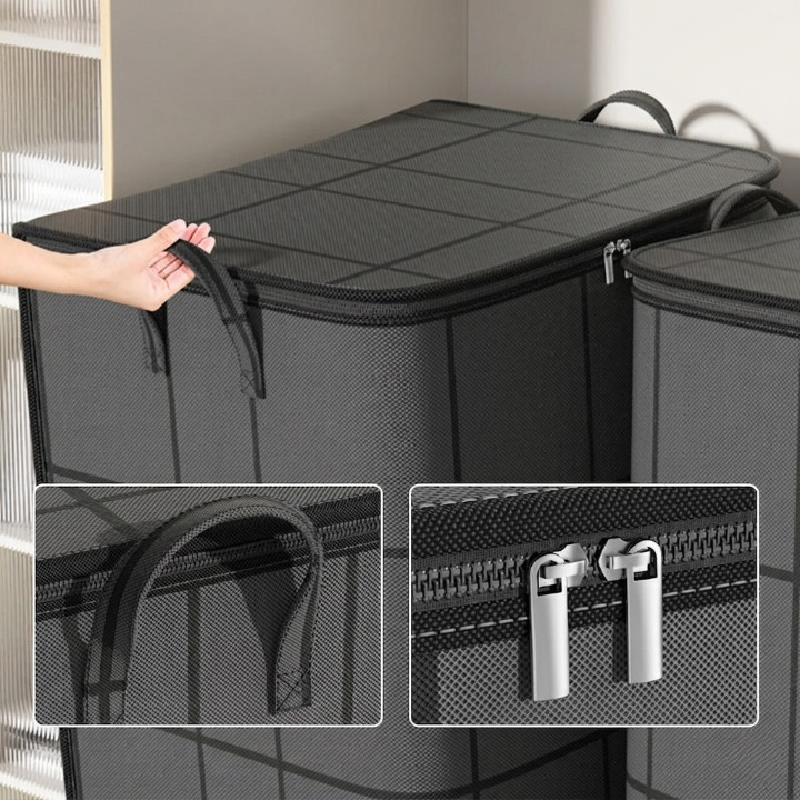 Optimized Product Title: "Platzsparende Aufbewahrungstasche für Decken – Staubschutz für Größen S bis XL – Ideal für Ordnung und Schutz" 

This title includes relevant keywords while clearly describing the product's features and benefits, making it more a