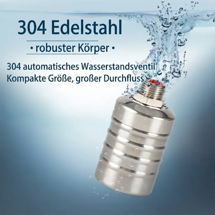 Optimized Product Title: **Automatisches Edelstahl-Schwimmerventil – Stromloses Wasserstandsregelventil für Pools und Teiche** 

This title includes relevant keywords and provides more context about the product's use, which can help improve visibility in