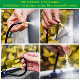 Garden Misting System 15m – 15 Copper Nozzles, Adjustable Flow & Tool-Free Setup
