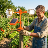 Solar Bird Deterrent – 360° Rotation, Reflective Mirrors & Ultrasonic Sound