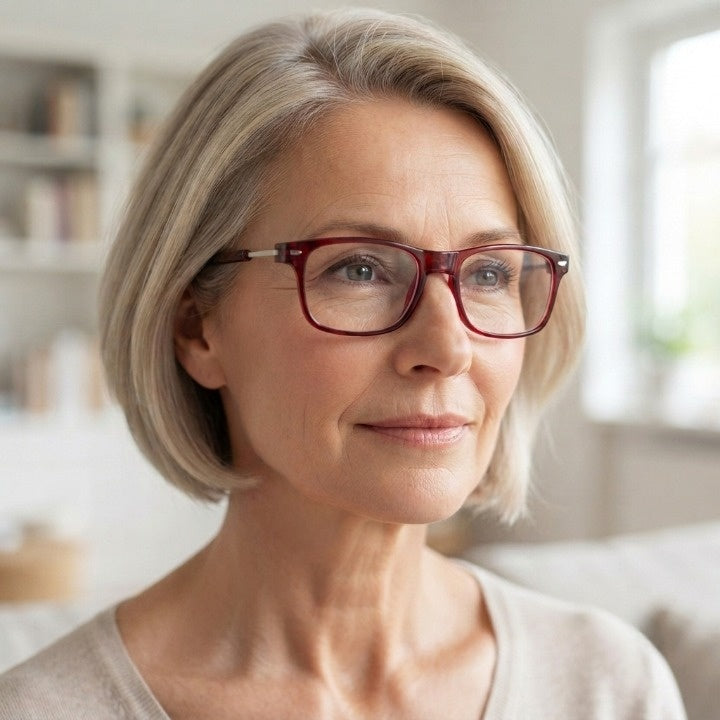 Magnetic Reading Glasses – Blue Light Filter, +1.0 to +4.0 Diopter & Neck Cord