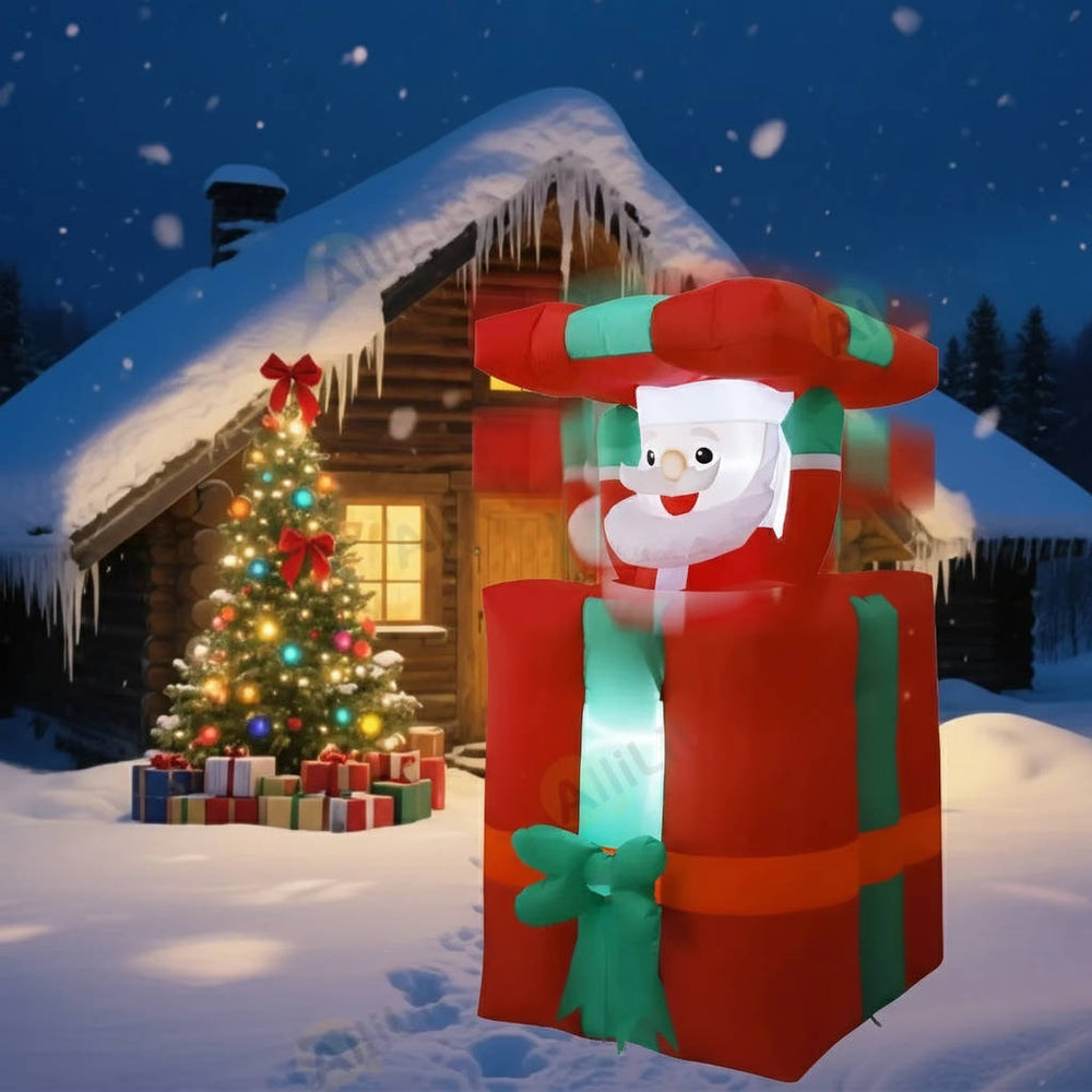 Outdoor Santa Christmas Decorations - Festive Holiday Yard Decor for a Joyful Winter Wonderland