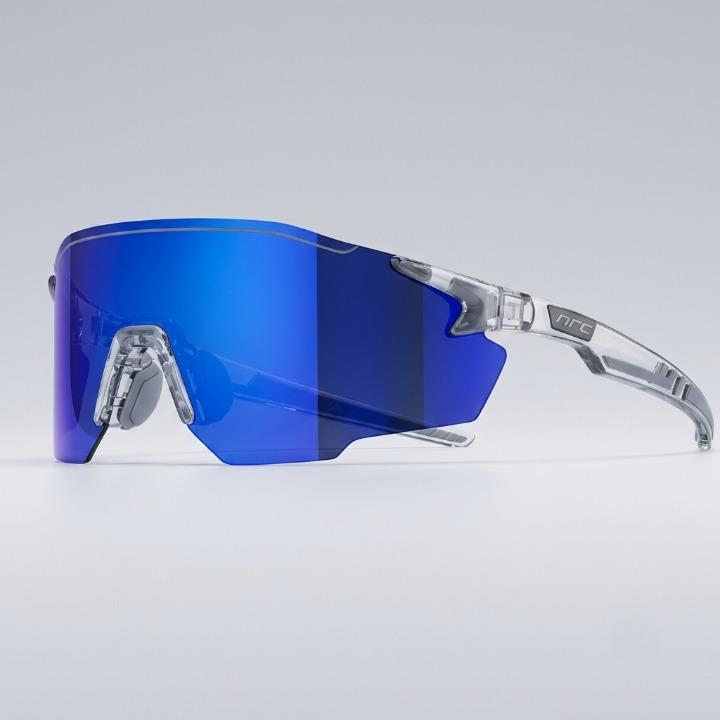 Polarized Sports Sunglasses – UV400 Mirrored Lenses, Wrap-Around Shield & Unisex