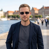 Unisex Rimless Rectangular Sunglasses – UV400 Protection, Metal Alloy & Lightweight