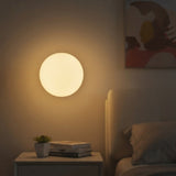 Modern Glass Globe Wall Sconce – Milk White, G9 LED & 3 Sizes