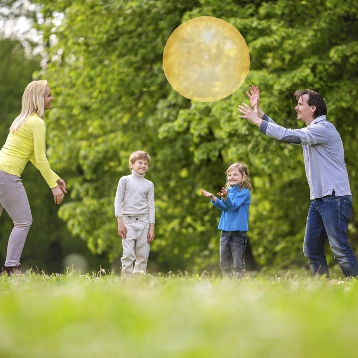 Bubble-Ball für drinnen & draußen – Wasserbefüllbar, bis 122 kg belastbar – Perfekt für Spaß und Fitness!