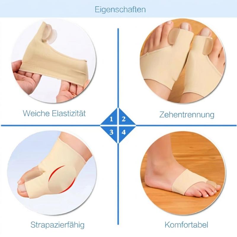 Bunion Corrector Toe Sleeves – Unisex, Gel Cushion, Breathable, 2 Pairs